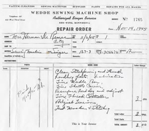 image an old invoice